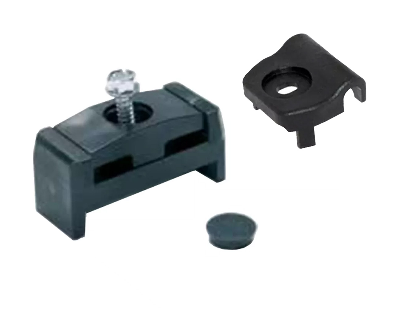 Mesh panel fencing clips and fixings